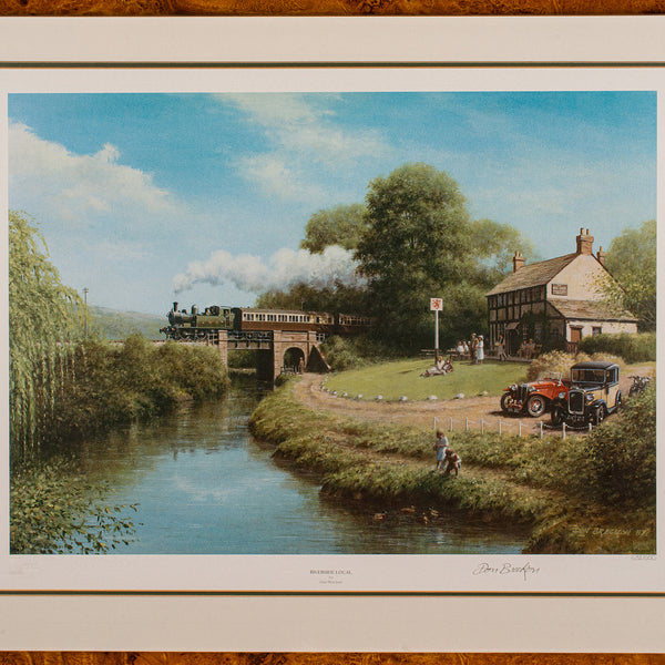 Vintage Railway Print, English, Framed, Steam Train Interest, Railwayana, Art