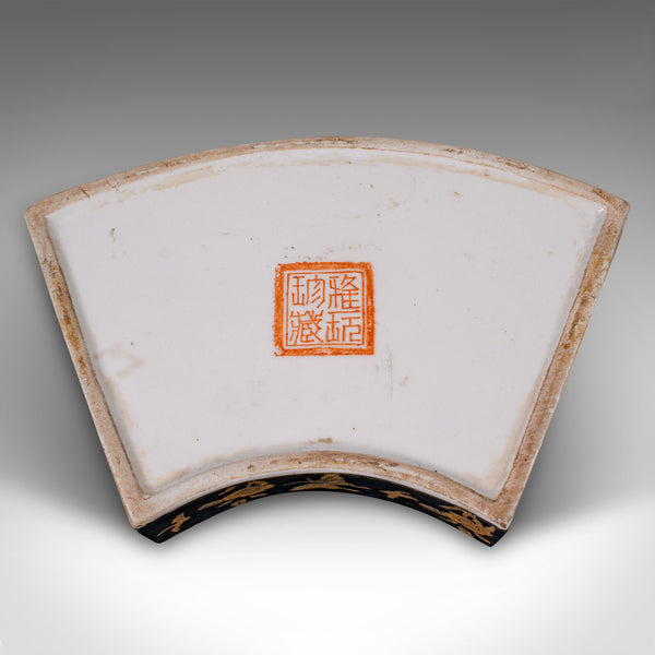 Vintage Soap Dish, Chinese, Ceramic, Lidded Tray, Oriental, Art Deco, Circa 1940