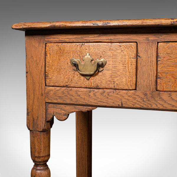 Antique Dresser Base, English Oak Kitchen Sideboard, Georgian Revival, Edwardian