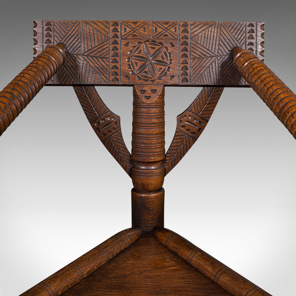 Antique Turner's Chair, English, Beech, Oak, Elbow Seat, Old Saxon, Victorian