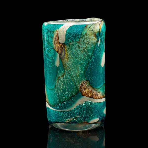 Small Vintage Flower Vase, Maltese, Art Glass, Flower Sleeve, Tea Light Holder