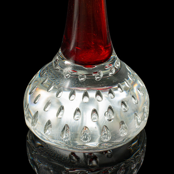 Small Vintage Scandinavian Posy Vase, Danish, Art Glass, Flower Sleeve, C.1970