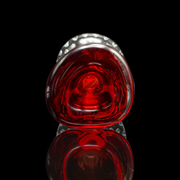 Small Vintage Scandinavian Posy Vase, Danish, Art Glass, Flower Sleeve, C.1970