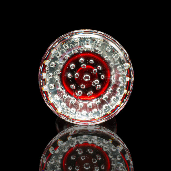 Small Vintage Scandinavian Posy Vase, Danish, Art Glass, Flower Sleeve, C.1970
