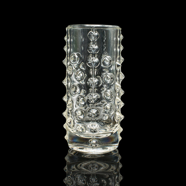 Small Vintage Bohemian Flower Vase, Czech, Art Glass, Posy Sleeve, Circa 1970