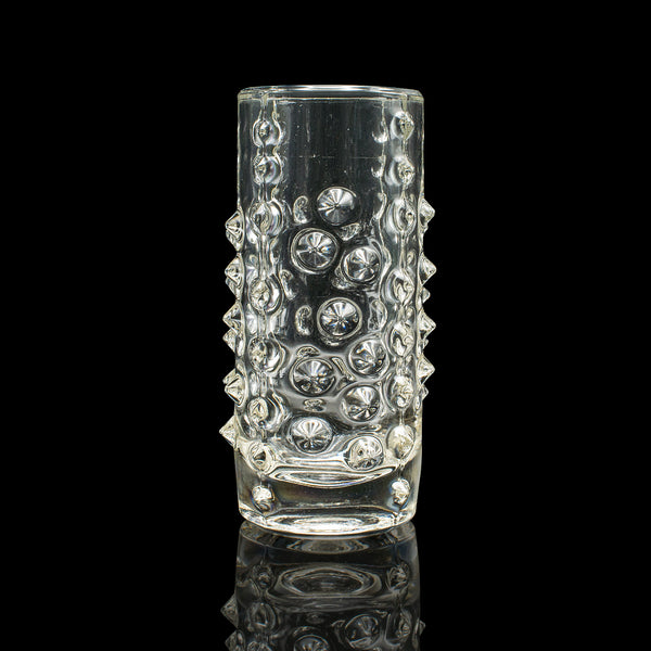 Small Vintage Bohemian Flower Vase, Czech, Art Glass, Posy Sleeve, Circa 1970