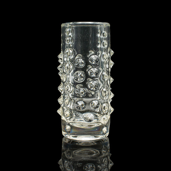 Small Vintage Bohemian Flower Vase, Czech, Art Glass, Posy Sleeve, Circa 1970