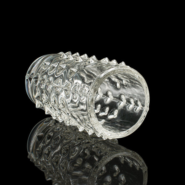 Small Vintage Bohemian Flower Vase, Czech, Art Glass, Posy Sleeve, Circa 1970