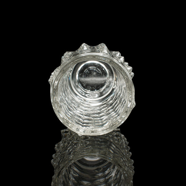Small Vintage Bohemian Flower Vase, Czech, Art Glass, Posy Sleeve, Circa 1970