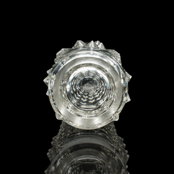 Small Vintage Bohemian Flower Vase, Czech, Art Glass, Posy Sleeve, Circa 1970