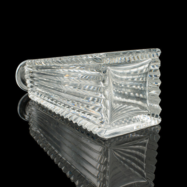 Vintage Aperitif Decanter, French Cut Glass, Spirit Vessel, Liqueur, Mid Century