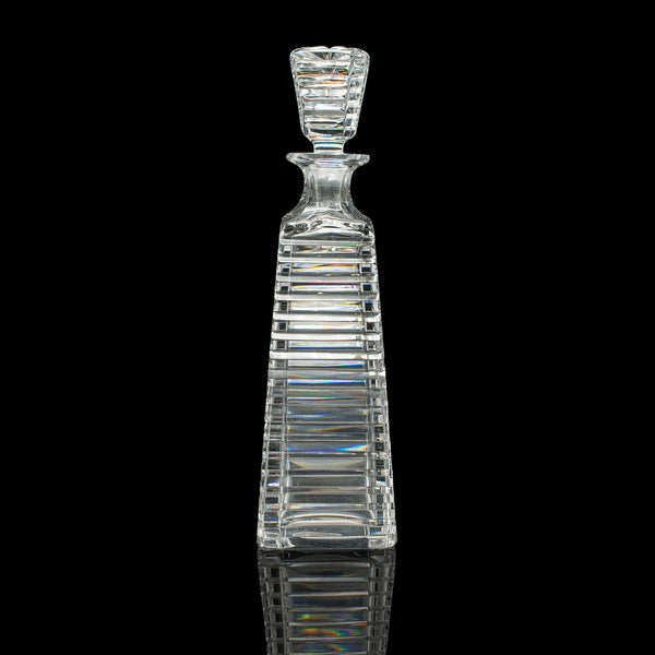 Vintage Aperitif Decanter, French Cut Glass, Spirit Vessel, Liqueur, Mid Century