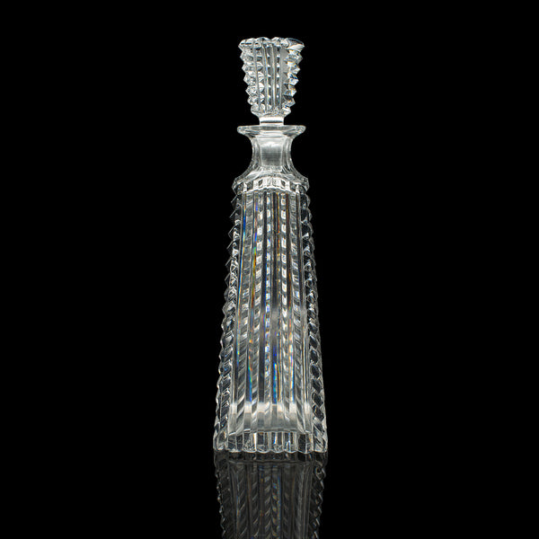 Vintage Aperitif Decanter, French Cut Glass, Spirit Vessel, Liqueur, Mid Century