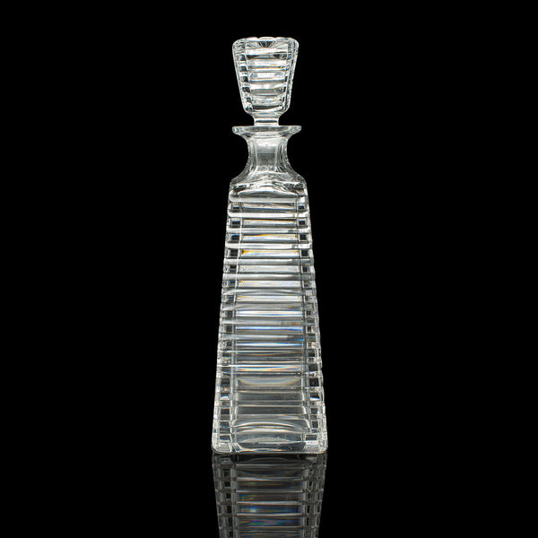 Vintage Aperitif Decanter, French Cut Glass, Spirit Vessel, Liqueur, Mid Century