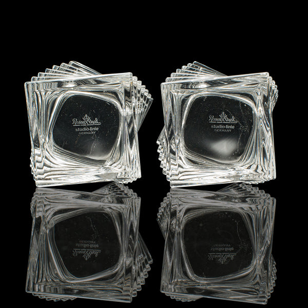 Vintage Set, Vase, Tea Light Duo, German, Art Glass, Flower Sleeve, Circa 1970