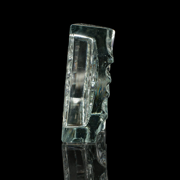 Vintage Cigar Ashtray, Czech, Bohemian Art Glass, Decorative Tray, Circa 1970