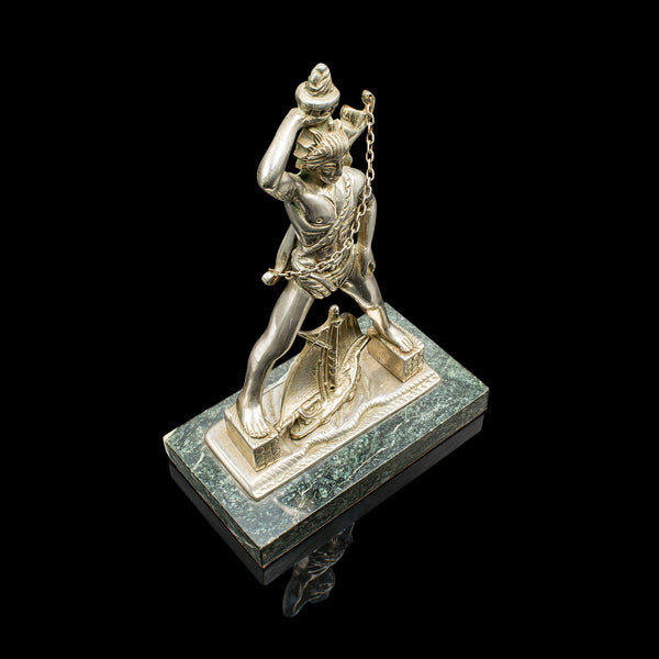 Vintage Colossus of Rhodes Statue, Greek, Ancient Maritime Figure, Art Deco