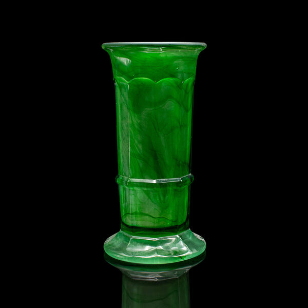 Petite Vintage Posy Vase, English, Cloud Glass, Flower Pot, Art Deco, Circa 1930