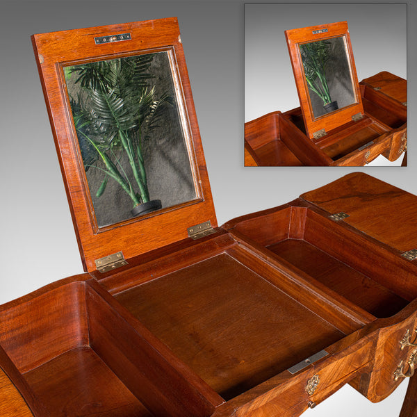 Antique Coiffeuse Dressing Table, French, Kingwood, Louis XV Revival, Victorian