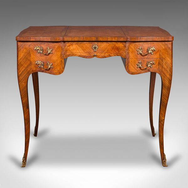 Antique Coiffeuse Dressing Table, French, Kingwood, Louis XV Revival, Victorian
