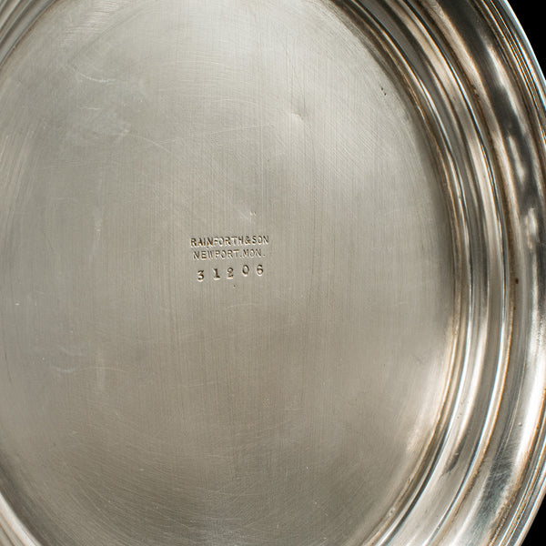 Antique Wine Bottle Cooler, Welsh, Silver Plate, Champagne Magnum Bucket, C.1920