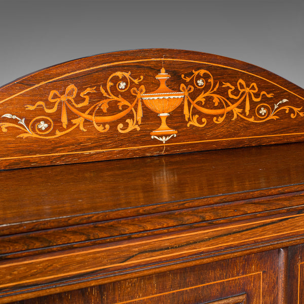 Antique Tall Davenport, English, Walnut, Bureau Cabinet, Victorian, Circa 1860