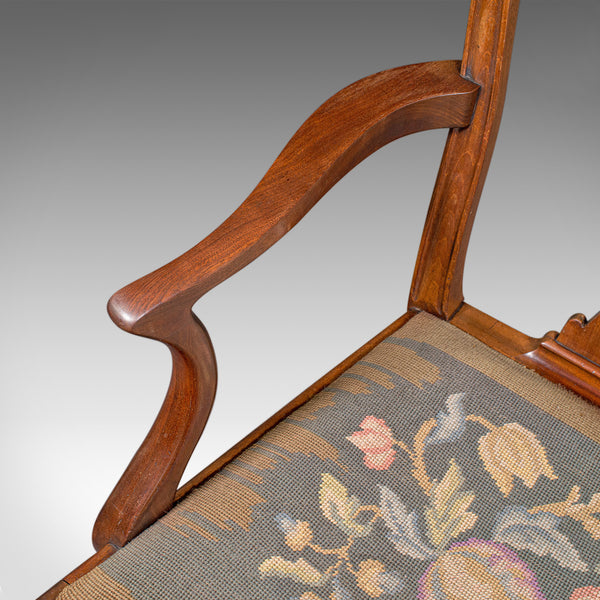 Antique Morning Room Elbow Chair, English, Lounge Seat, Armchair, Georgian, 1800