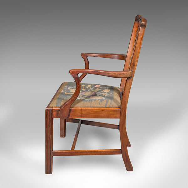 Antique Morning Room Elbow Chair, English, Lounge Seat, Armchair, Georgian, 1800