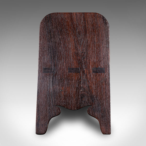 Antique Gentleman's Gout Stool, English, Leather, Occasional Foot Rest, Georgian