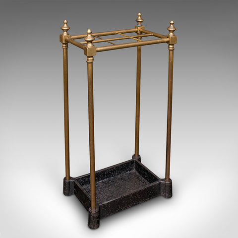 Antique 6 Division Stick Stand, English, Reception Hall Umbrella Rack, Victorian