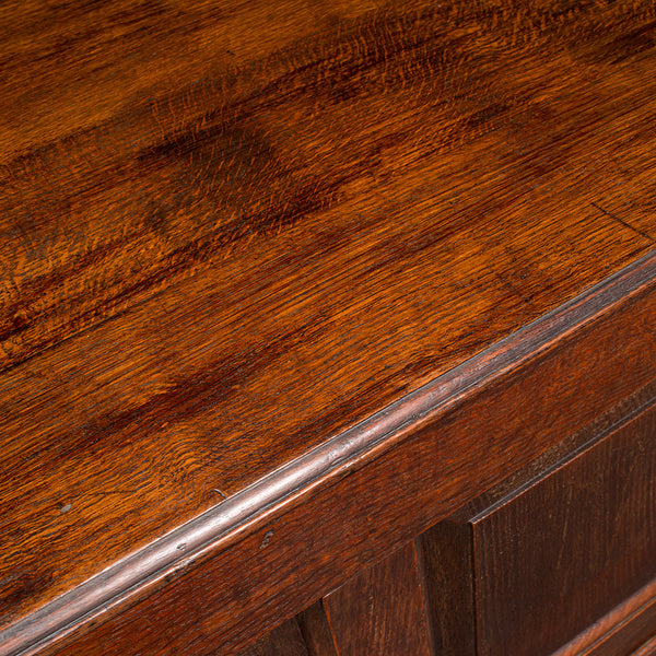 Large Antique 3 Panel Mule Chest, English Oak, Storage Trunk, Georgian, C.1770