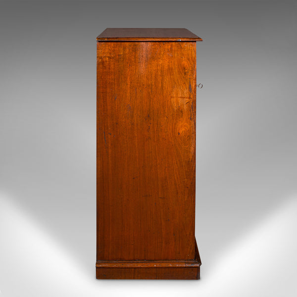 Antique Music Cabinet, English, Walnut, Drawing Room, Side Cabinet, Victorian