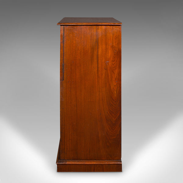 Antique Music Cabinet, English, Walnut, Drawing Room, Side Cabinet, Victorian