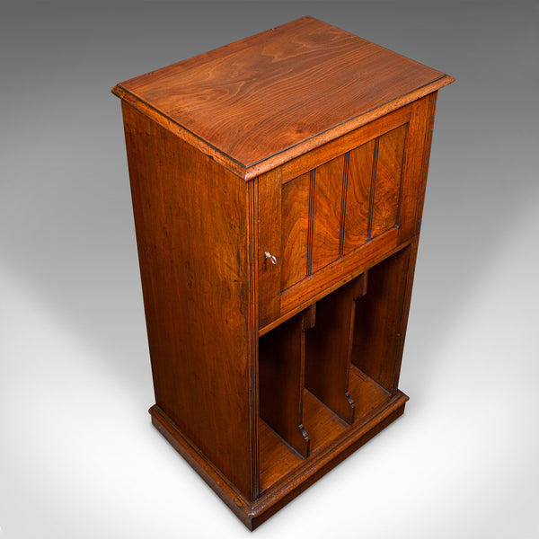 Antique Music Cabinet, English, Walnut, Drawing Room, Side Cabinet, Victorian