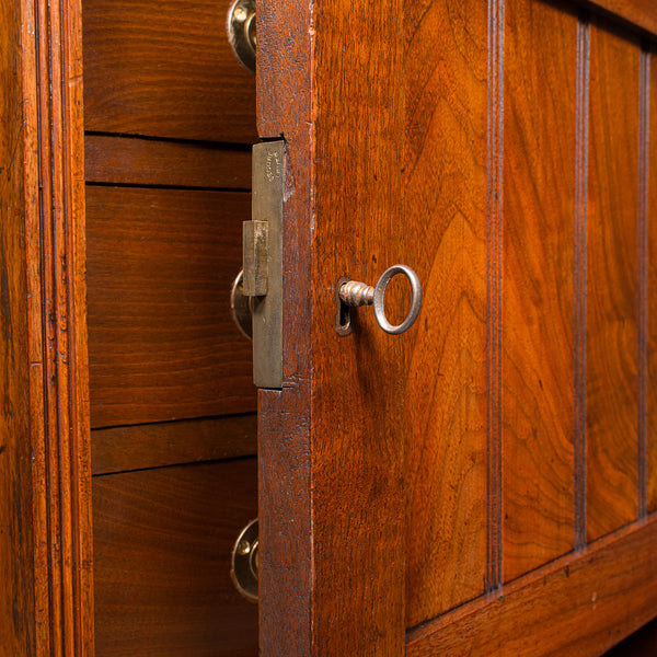 Antique Music Cabinet, English, Walnut, Drawing Room, Side Cabinet, Victorian