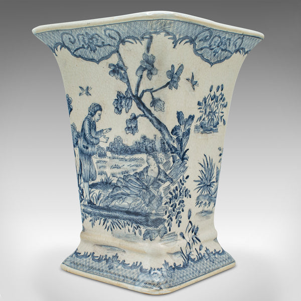 Vintage Trumpet Vase, Chinese, Ceramic, Flower Sleeve, European Romantic Taste