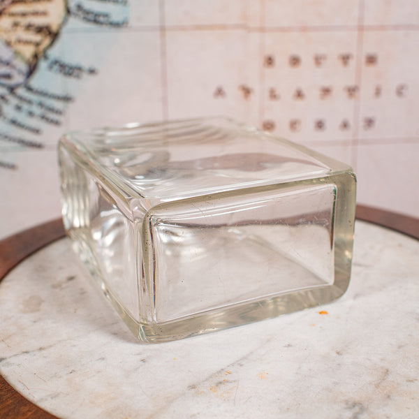 Antique Whiskey Decanter, English Glass Scotch Bottle, Silver Collar, Hallmarked