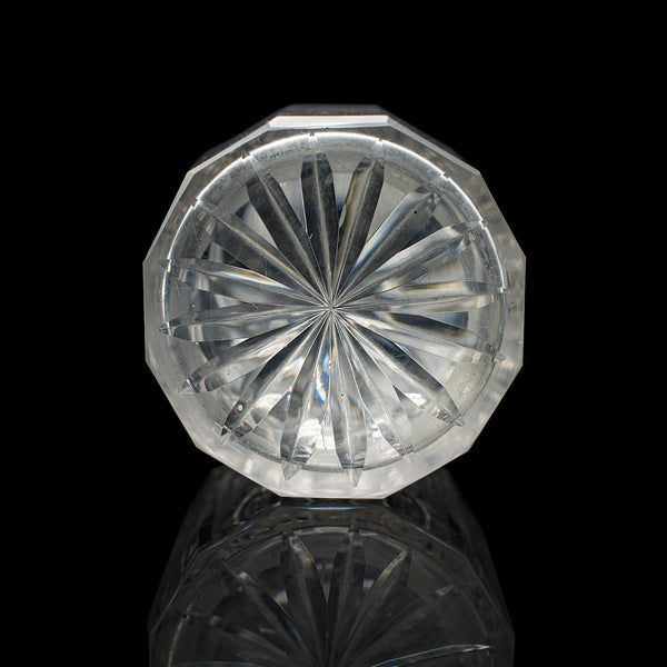 Antique Whiskey Decanter, English, Glass, Scotch, Barware, Victorian, Circa 1900