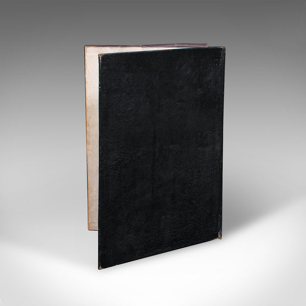 Antique Sommelier's Wine List Folio, French, Walnut, Document Sleeve, Victorian