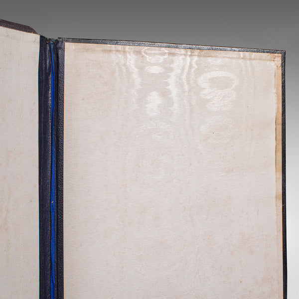 Antique Sommelier's Wine List Folio, French, Walnut, Document Sleeve, Victorian