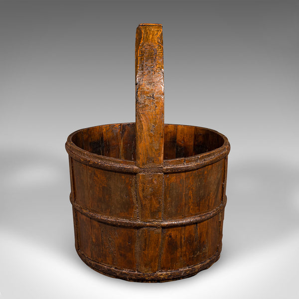 Large Antique Well Bucket, English, Georgian, Planter, Fireside Store, Garden