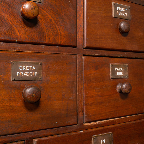 Antique Apothecary Chest of Drawers, English, Chemist’s Shop Cabinet, Victorian