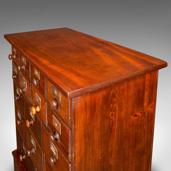 Antique Apothecary Chest of Drawers, English, Chemist’s Shop Cabinet, Victorian