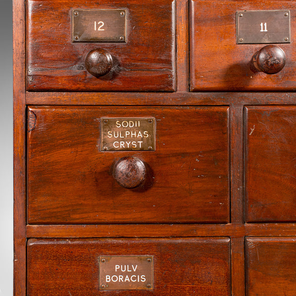 Antique Apothecary Chest of Drawers, English, Chemist’s Shop Cabinet, Victorian