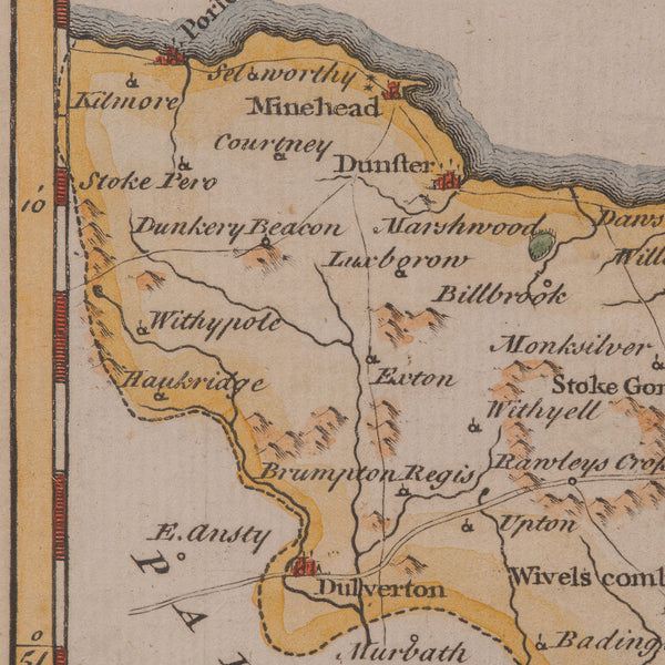 Antique Somerset Map, Thomas Kitchin, English, Cartographic Reference, Georgian
