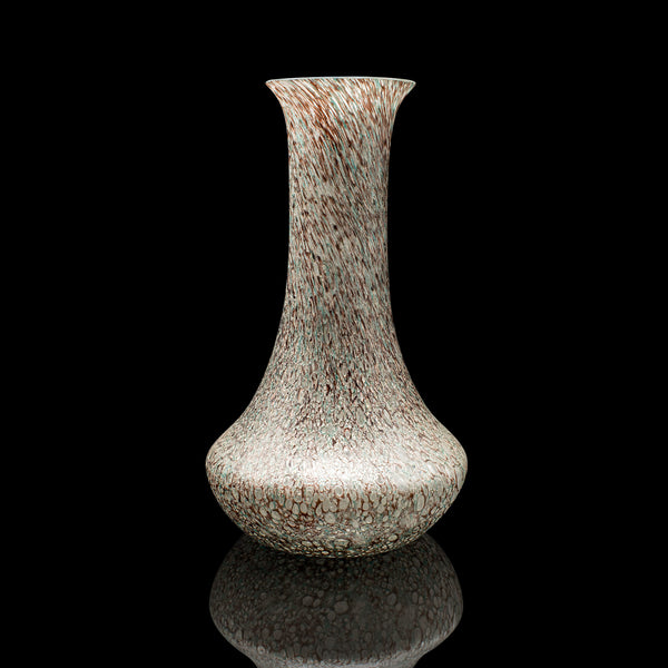 Vintage Flower Vase, Scottish, Art Glass, Display, Tear Drop Posy Sleeve, C.1980