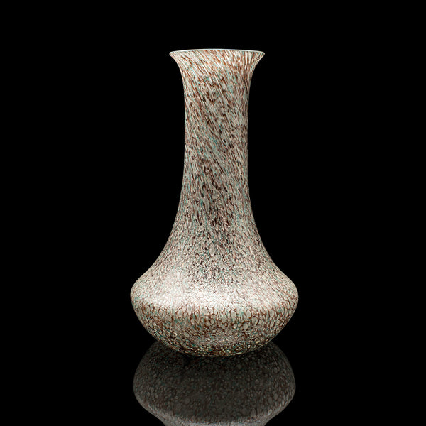 Vintage Flower Vase, Scottish, Art Glass, Display, Tear Drop Posy Sleeve, C.1980