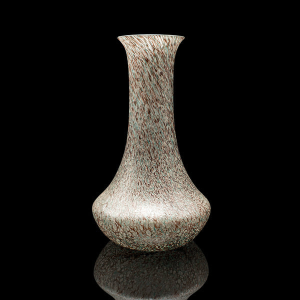 Vintage Flower Vase, Scottish, Art Glass, Display, Tear Drop Posy Sleeve, C.1980
