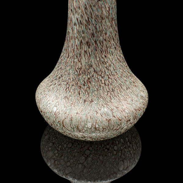 Vintage Flower Vase, Scottish, Art Glass, Display, Tear Drop Posy Sleeve, C.1980