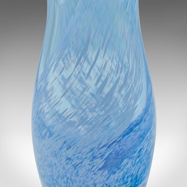 Small Vintage Spiral Motif Posy Vase, Scottish, Art Glass, Flower Sleeve, Decor